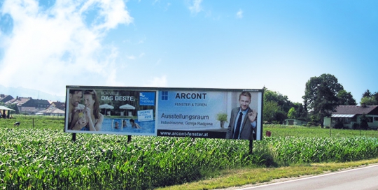 Advertising on jumbo posters and billboards | Sms Marketing d.o.o. | advertisement on the Austrian market - Arcont