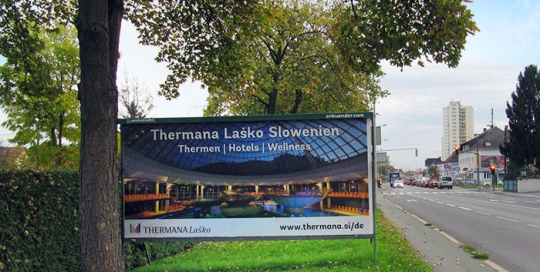 Advertising on jumbo posters and billboards | Sms Marketing d.o.o. | advertisement on the Austrian market - Thermana Lasko