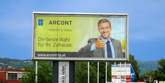 Advertising on lit jumbo posters | Sms Marketing d.o.o. | Advertisement on the Austrian market - Arcont