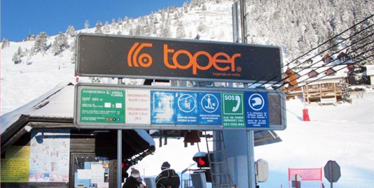 Oglaševanje na smučiščih | Sms Marketing d.o.o. | Oglas na reklamnem panoju