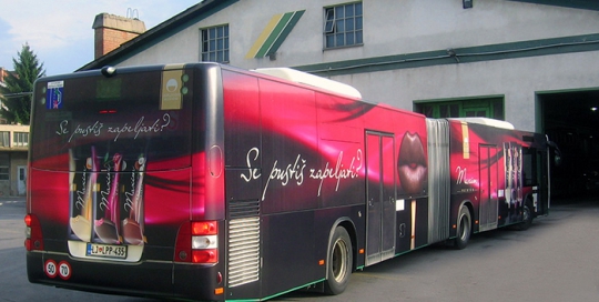 Oglaševanje na avtobusih | Sms Marketing d.o.o. | Oglas na avtobusu - celi avtobus - Ljubljanske mlekarne