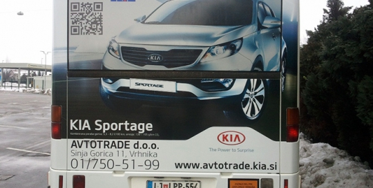 Oglaševanje na avtobusih | Sms Marketing d.o.o. | Oglas na zadnjem delu avtobusa - Avtotrade