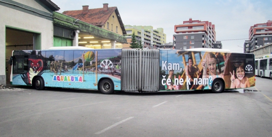 Oglaševanje na avtobusih | Sms Marketing d.o.o. | Oglas na avtobusu - celi avtobus - Terme Olimia
