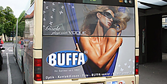 Advertising on buses in Austria | Sms Marketing d.o.o. | Advertising on the Austrian market - Buffa